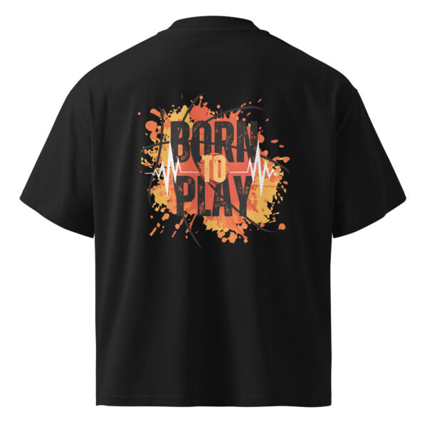Unisex organic oversized high neck t-shirt